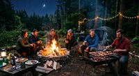 火を囲めば、距離が縮まる。｜焚き火＆BBQ🍖🔥