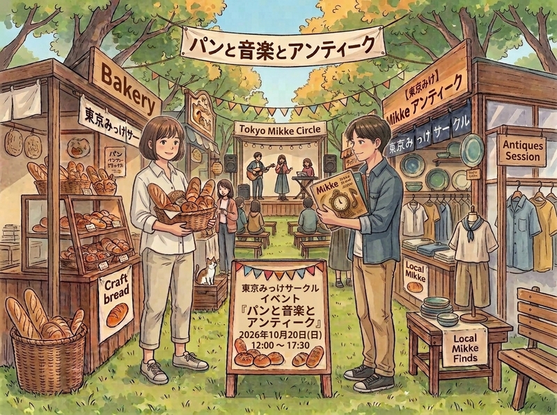 【東京みっけ｜イベント参加編】パンと音楽とアンティーク2026秋に行こう🚶焼き立てパン食べ歩き&パン飲み🍞♪
