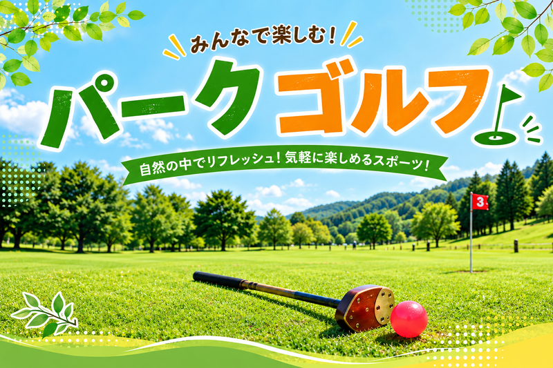 パークゴルフをやってみよう⛳️ゴルフ未経験・初心者大歓迎🔰爽やかに運動しましょう🚩