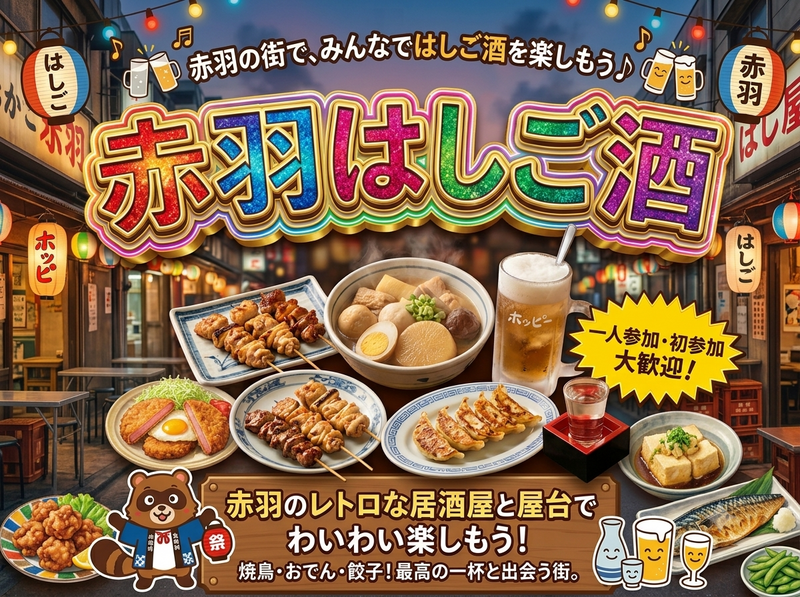 ひとり参加大歓迎🔰赤羽はしご酒❣️みんなで横丁で飲もう🍻