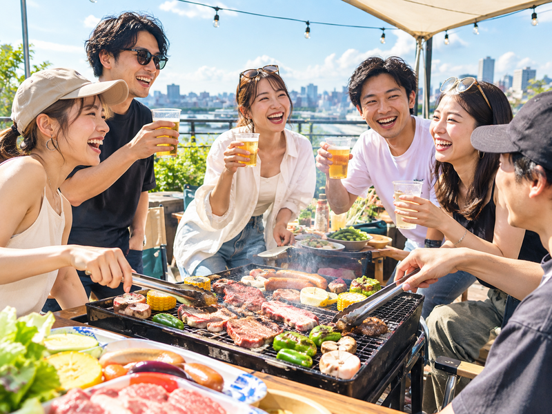 【9/13(日)池袋BBQ🌞】20〜30代限定！都会でアウトドア気分を満喫＆交流も楽しめる貸切バーベキューDAY🔥