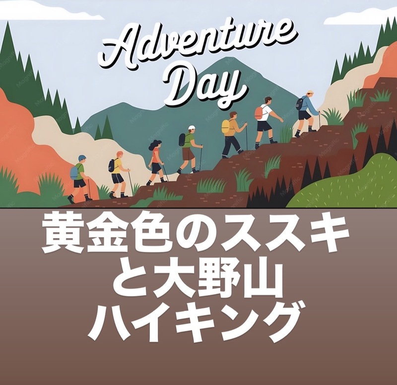 【10/24(土)大野山⛰️】！晴れたら富士山と黄金ススキの絶景ハイキング🌾
