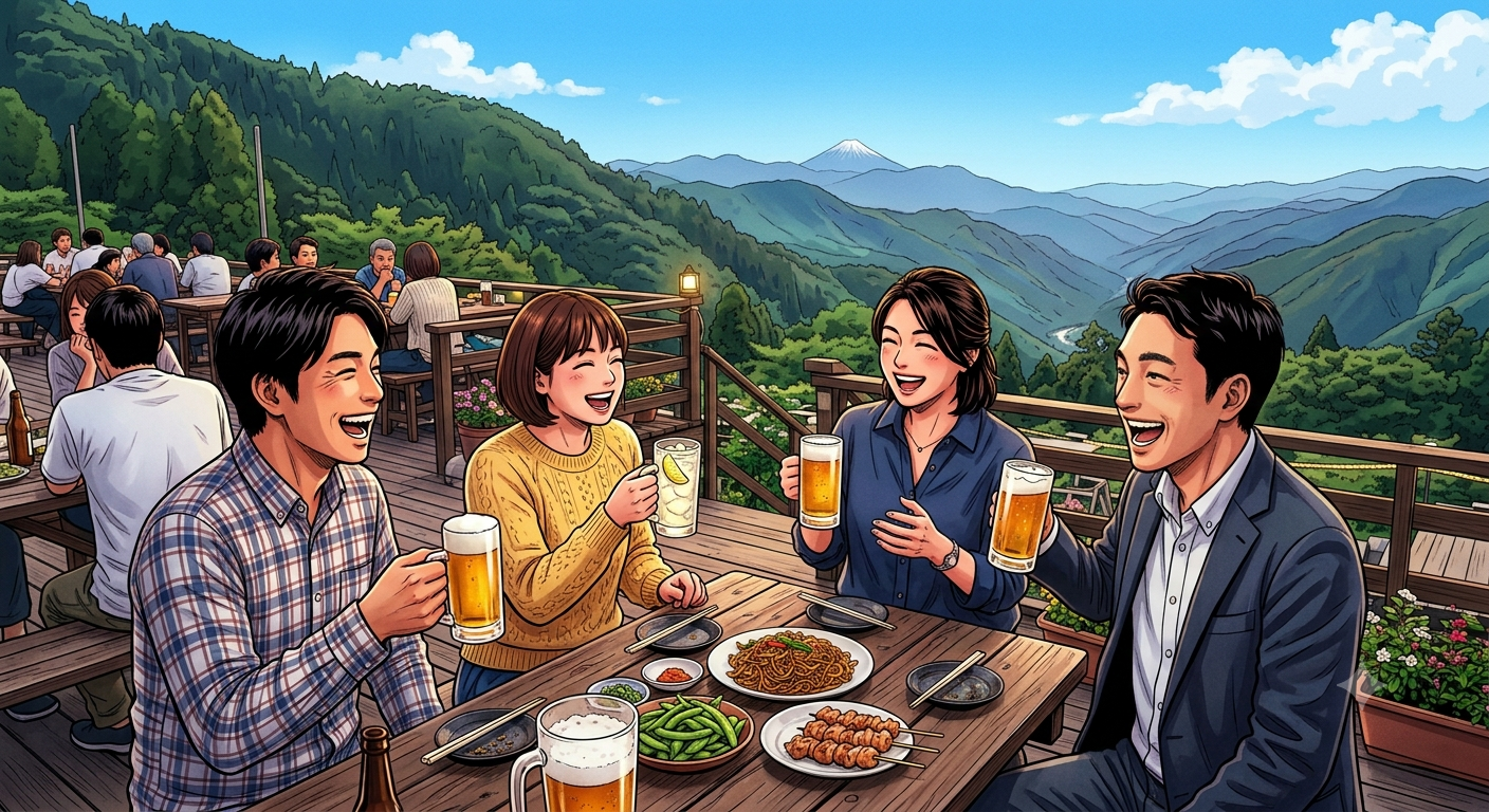 【30代40代】高尾山のビアガーデンで飲みましょ会