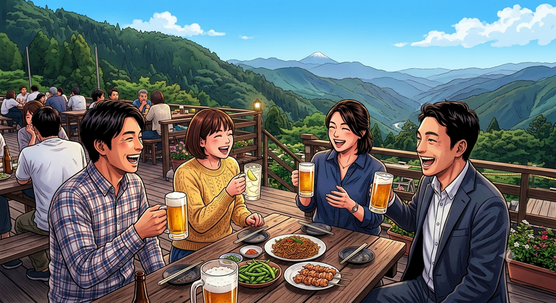 【30代40代】高尾山のビアガーデンで飲みましょ会