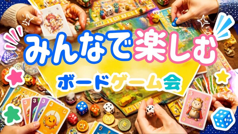 【12/10(木)夜】仕事終わりにみんなで楽しむボドゲ会🎲
