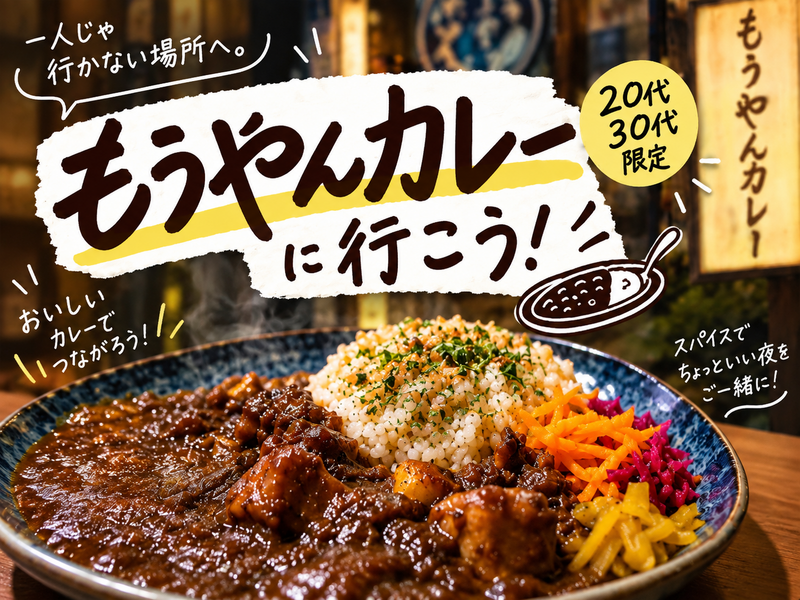 【9/16開催】【20-30代限定】仕事終わりにもうやんカレー行こう🍛｜新橋でゆるっと夜ごはん