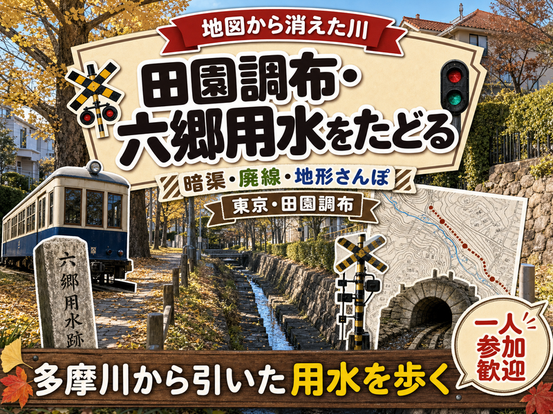 【地図から消えた川】田園調布・六郷用水をたどる🗾多摩川から引いた用水を歩く