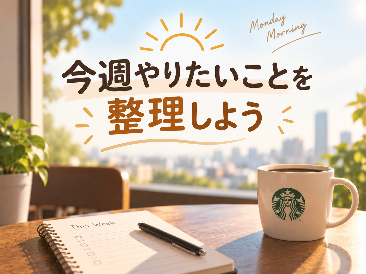 20代の月曜朝活☀️ 今週やりたいことを整理しよう｜原宿駅