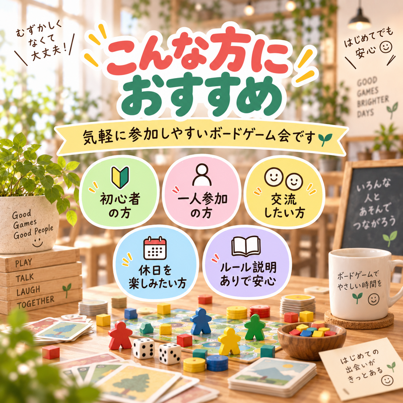 🔰歓迎！軽め中心ボードゲーム会♪