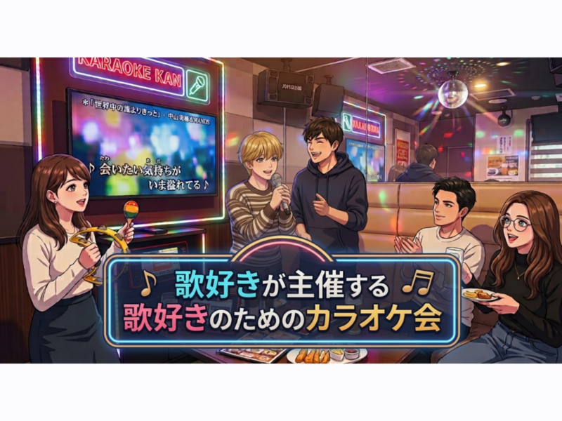 【9/29(火)池袋】カラオケ100点が主催する歌好きのためのカラオケ会🎤