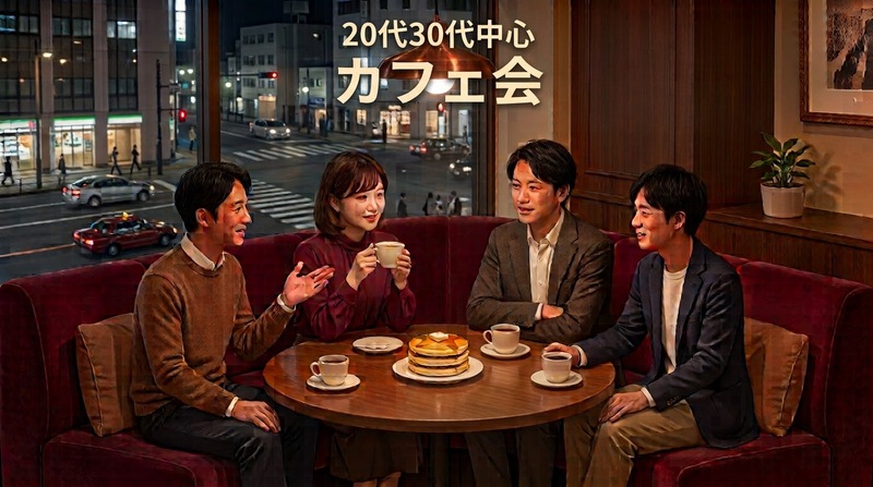 🥞【夜カフェ】銀座の夜景とパンケーキ☕｜20代・30代中心｜1人参加歓迎✨️