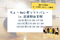 【新規立ち上げ】ちょー初心者ソフトバレー in博多区・中央区