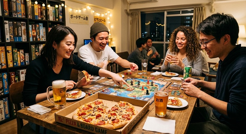 ピザ＆お酒ボードゲーム会🍕🍻🎲