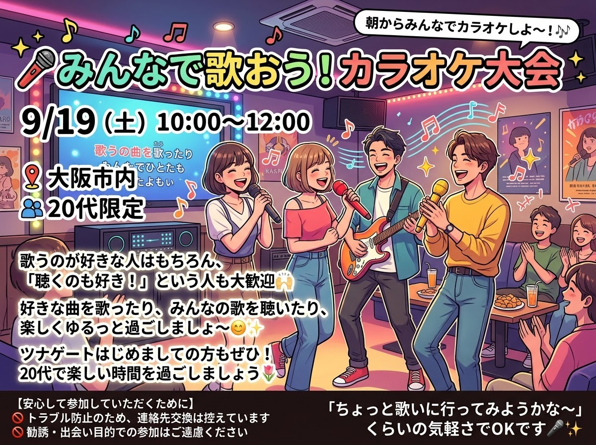 🎤 みんなで歌おう！カラオケ大会⭐️