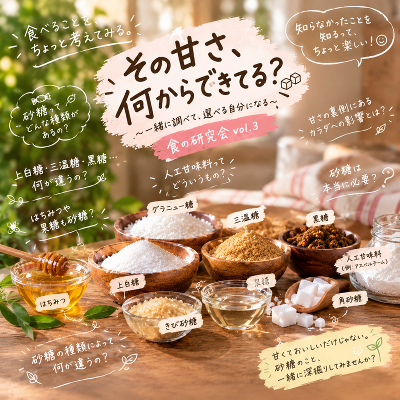  🍬その甘さ、何からできてる？