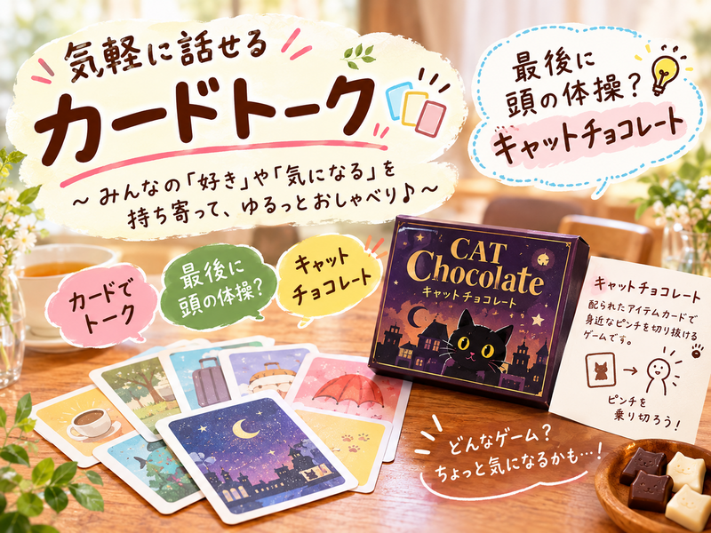【10月3日(土) 目白レトロカフェ☕️】【女性主催】ゆるっとカードトーク会。オマケに少しだけカードゲームも🎀