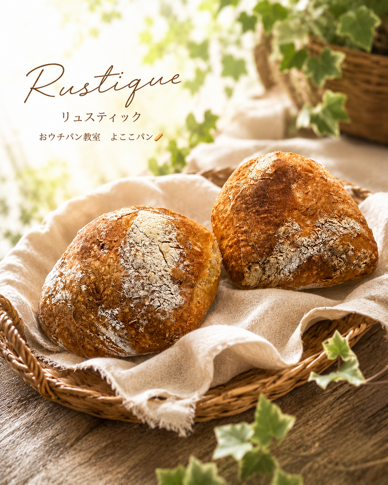 【10/18開催・元住吉スタジオ】初心者歓迎🥖手を汚さない！捏ねずに作れるリュスティック