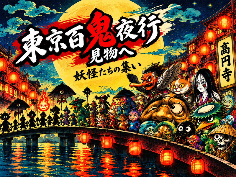 【10/24 】東京百鬼夜行👻を見に高円寺フェスに行こう【高円寺フェス】和好き着物好き👘初参加歓迎✨【出店充実！】