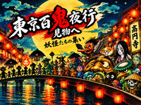【高円寺】東京百鬼夜行👻を見に高円寺フェスに行こう【街フェス】妖怪好き👘着物好きコス好き初参加歓迎✨【出店充実！】