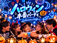 🎃渋谷｜31ハロウィン本番パーティ🍻50名規模✨飲み放題＆料理5品｜コスプレなし・おひとり参加歓迎