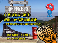 【2025/11/3(火・祝)】紅葉満喫！金剛山〜葛城山縦走ハイク🌄初心者・おひとり様歓迎