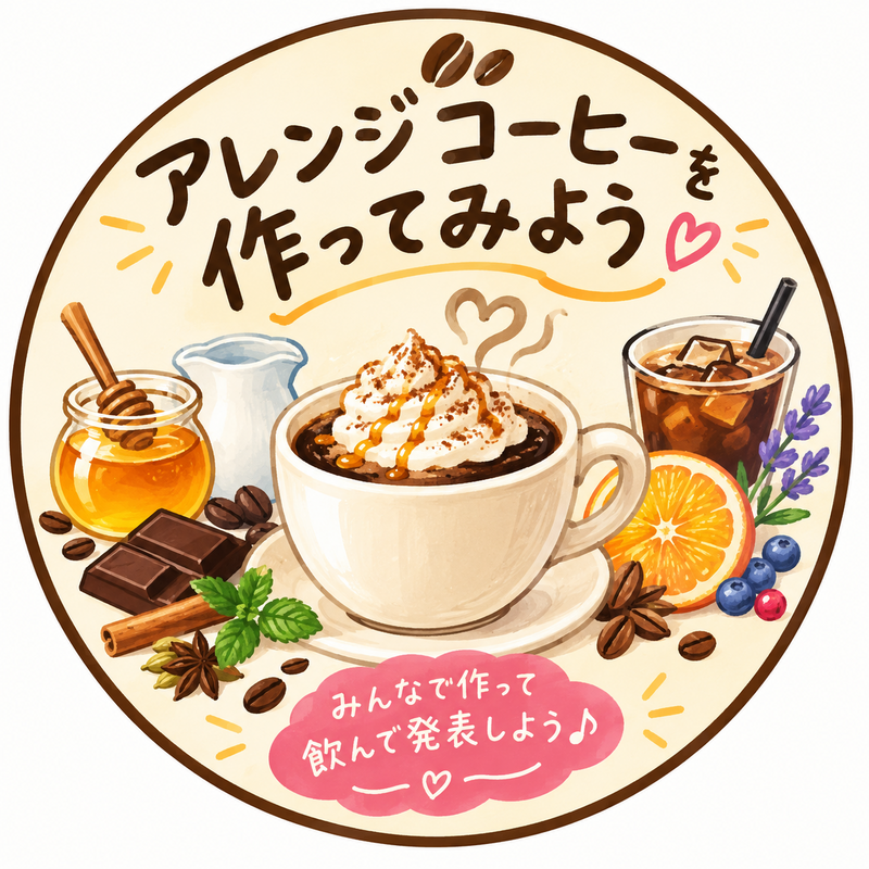 【5杯目☕️】アレンジコーヒー🍨🍫を作ってみよう！☕️@初心者もオッケー☕️