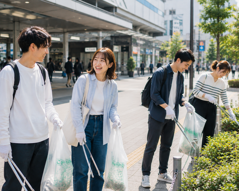 【女性主催】クリーン活動🧹今月は鶯谷駅🌟目指せ山手線一周🚃♻️