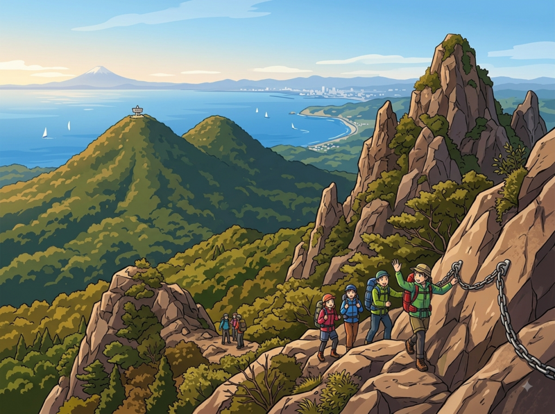 千葉のマッターホルン！？⛰岩峰そびえる伊予ヶ岳から富山へ縦走登山