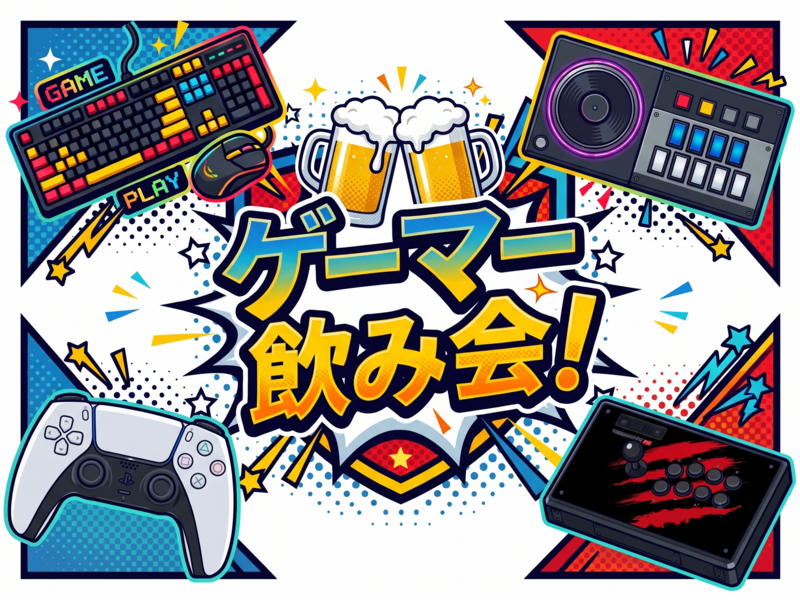 【20代〜30代・蒲田】ゲーム好きで集まって飲もうの会🎮️【10/11(日・祝)19:00〜21:00】