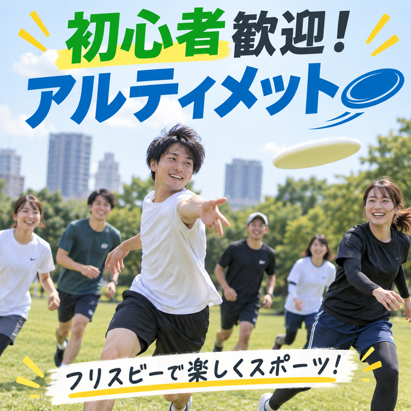 【9/26(土)・大阪】ワイワイ楽しむアルティメット体験🌟初心者歓迎♪