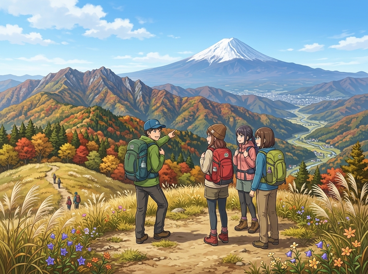 すすき越しの富士山の絶景を眺めよう！⛰大野山ハイキング