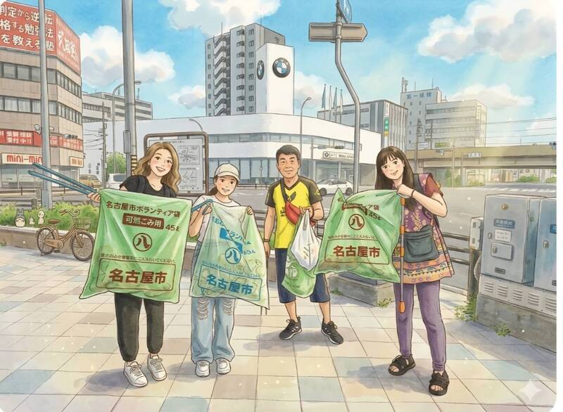 【10/3 土曜朝活】大曽根駅周辺でゴミ拾い◎途中参加・退出OK！   