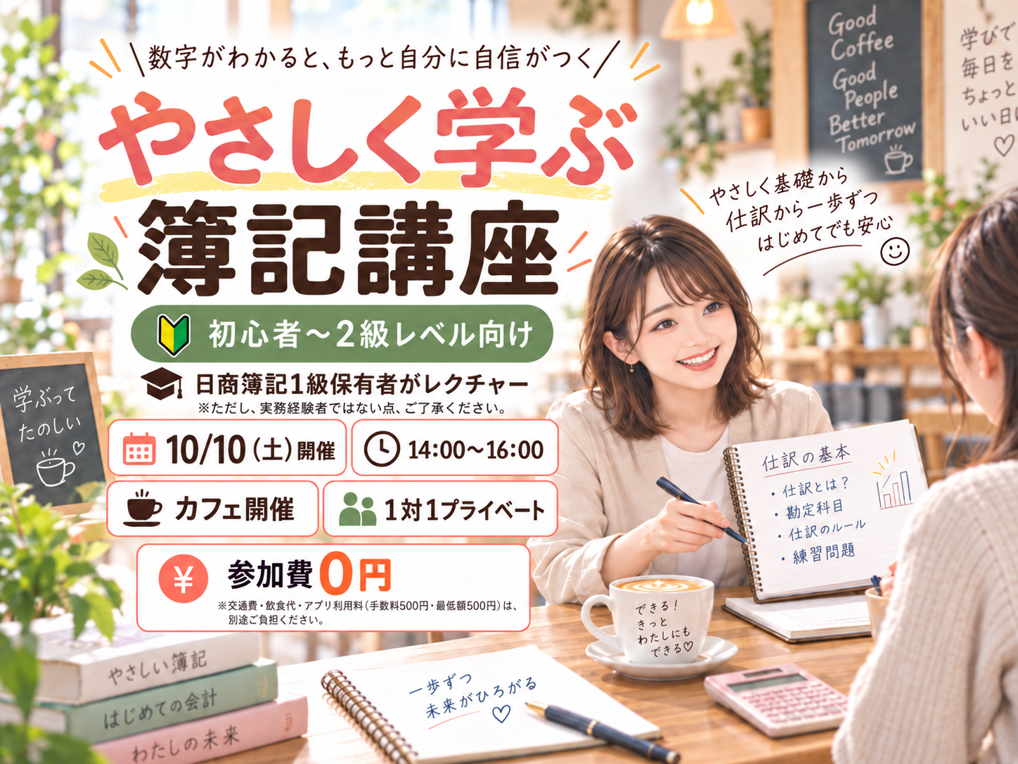 【休日昼】簿記、一緒に学ぼう！💫