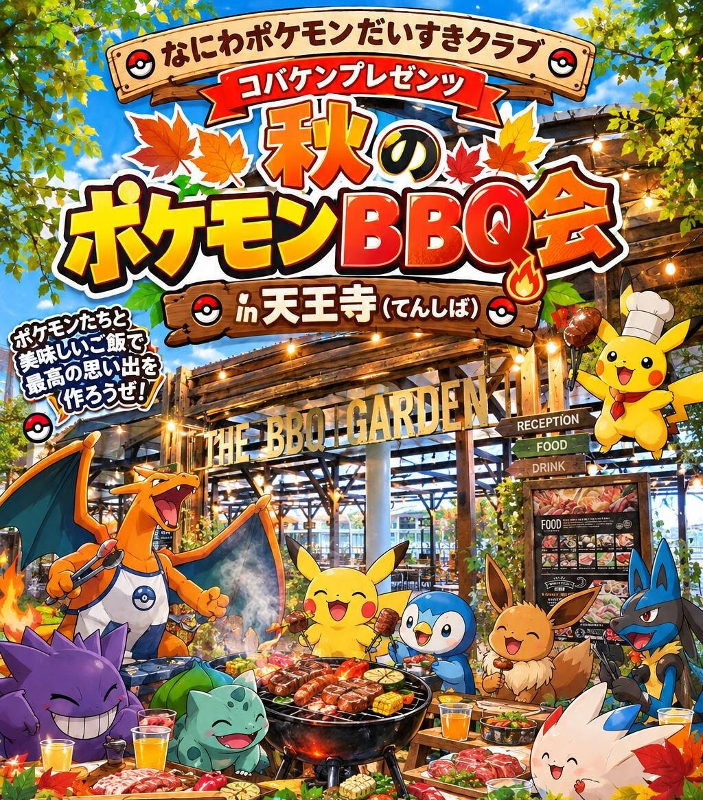 【第四回】10/24(土)秋のポケモンBBQ会