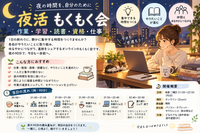 夜活！ 夜のもくもく勉強会｜仕事帰りに一緒に勉強しませんか？
