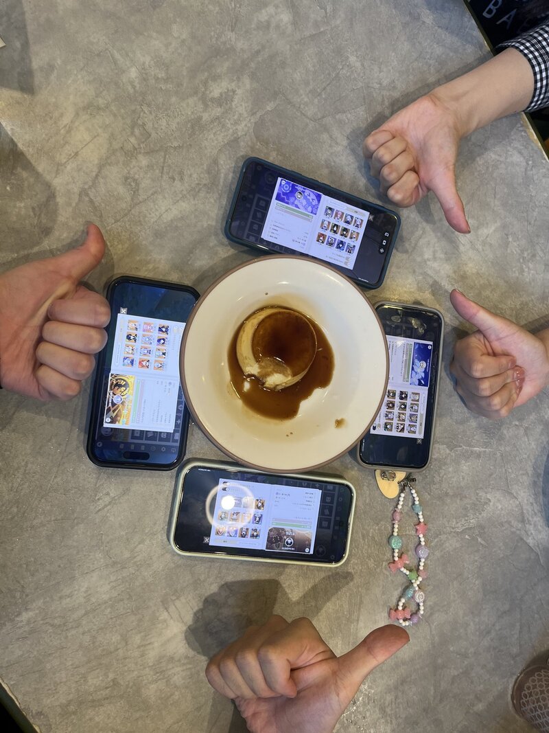 平日夜のカフェでの原神マルチ会