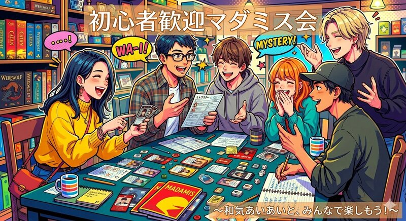 🔰初心者歓迎/少人数マダミス会4〜6人