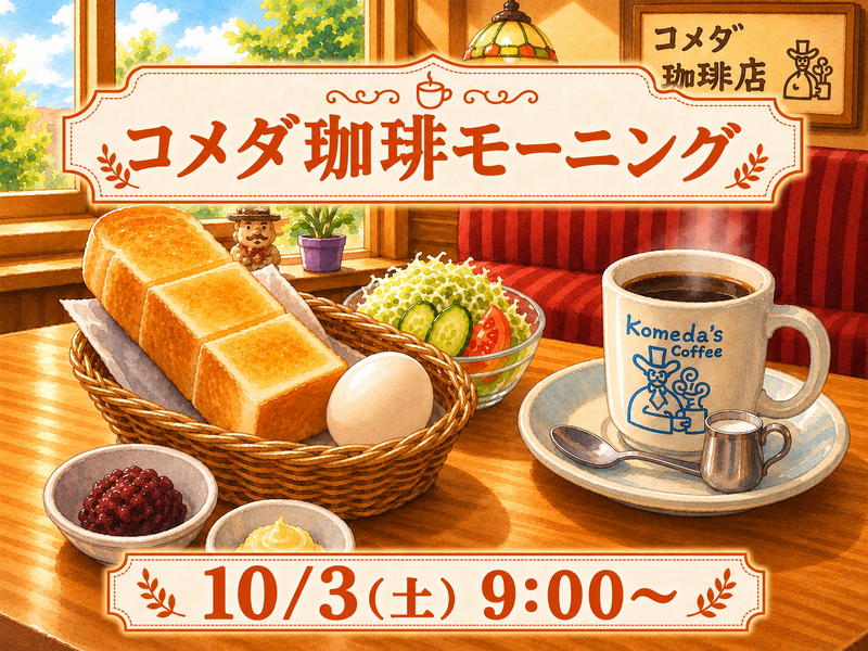 ゆったりコメダ珈琲モーニング☕️‪🔆‬