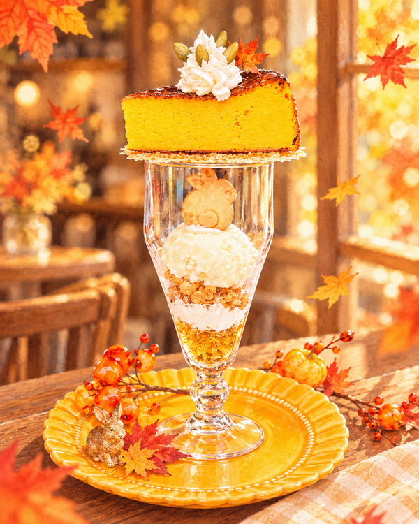 小うさぎと一緒に秋のスイーツを楽しみませんか🐰💛【Palette Cafe Jaune】