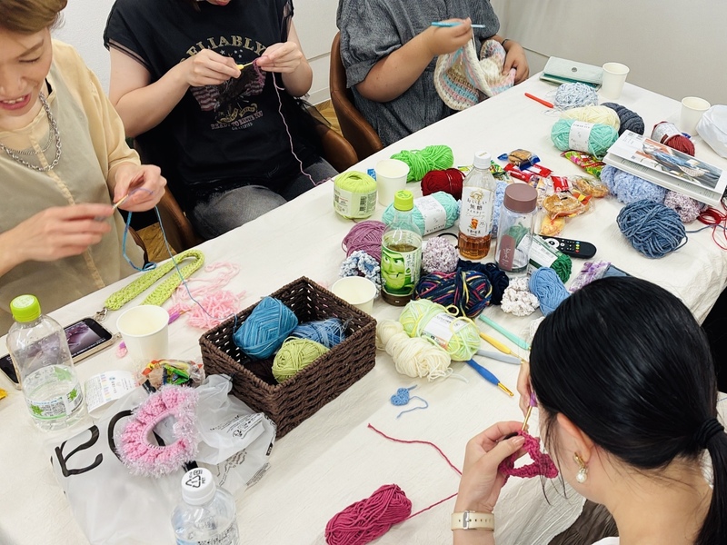🌿朝活♪ピクニック編み会｜10時からゆるっと編み物🧶初心者歓迎