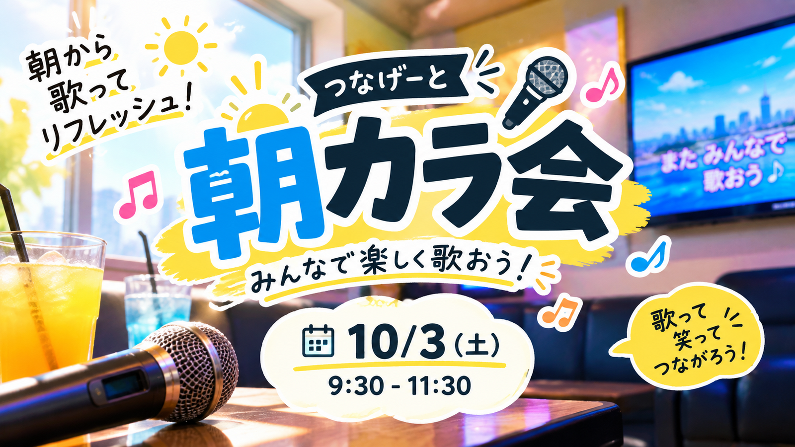 【1人参加大歓迎】朝カラ会🎶