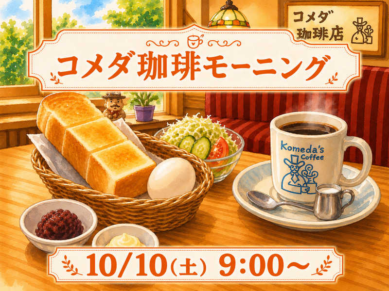 ゆったりコメダ珈琲モーニング☕️‪🔆‬