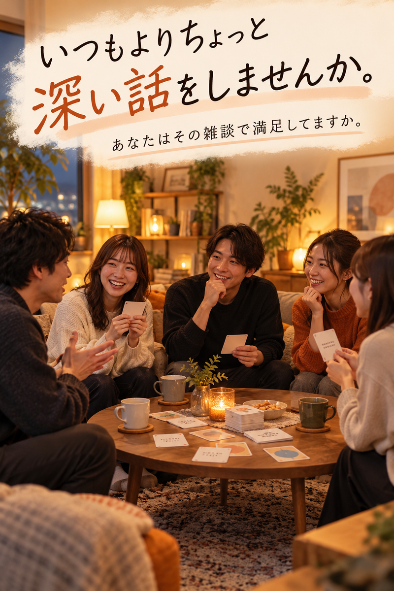 【新宿区】自分の好きなことをシェアしたり、分かち合う時間を体験する会
（20代〜40代）