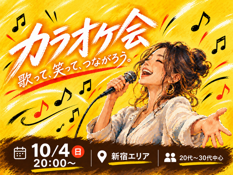 🎤カラオケ会｜歌って、笑って、仲間とつながる夜。