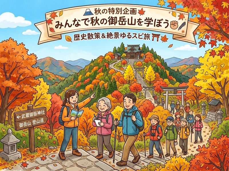 【11/22🍁大安吉日✨紅葉の御岳山】歴史散策＆ゆるゆる登山旅⛩大正ロマンの宿坊ランチ♨️