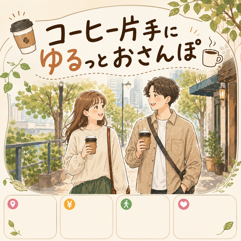 【20代限定】コーヒー片手にさんぽ☕️