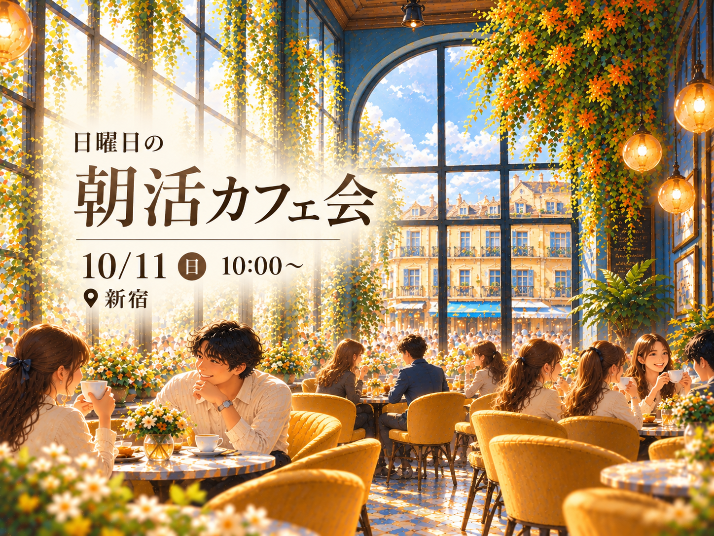☕️朝活カフェ会｜日曜日の朝を、いつもよりちょっと特別な時間に。