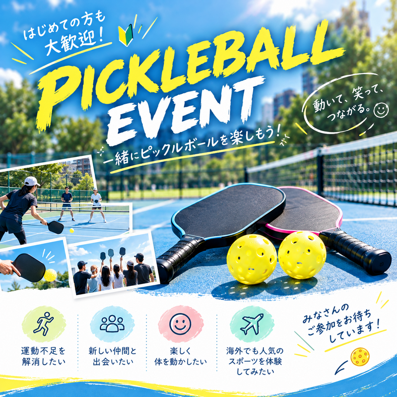 🏓✨ PICKLEBALL EVENT 開催！ ✨🏓