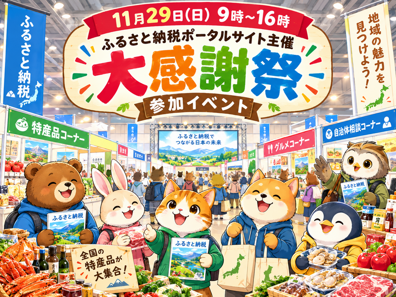 【30代中盤〜40代中心】ふるさと納税ポータルサイト大感謝祭参加