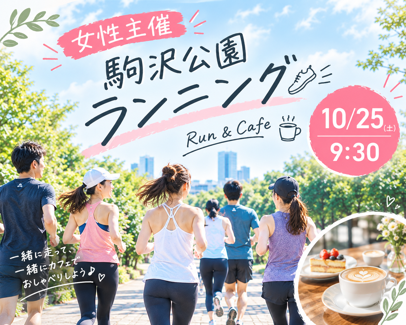 女性主催✨駒沢公園ゆるランニング🏃‍♀️